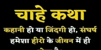 Thoughts In Hindi : चाहे कथा हो, कहानी हो या जिंदगी हो, संघर्ष हमेशा हीरो की जिंदगी में ही होता है Wednesday-thoughts Wednesday-vibes motivation-quote-in-hindi, motivational quote in hindi, thought of the day, thoughts, today thoughts in hindi, suvichar in hindi, aaj ka suvichar, विचार, सुप्रभात, सुविचार