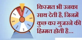 Thoughts in Hindi:किस्मत भी उनका साथ देती है, जिनमें कुछ कर गुजरने की हिम्मत होती है… Thoughts-in-hindi-Monday-suvichar-motivational-quotes-in-hindi-good-morning-status