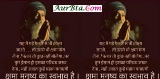 Status In Hindi – राह में पड़े पत्थर से जब टकरा जाओ तो… उससे भी क्षमा मांग लेना Status-in-Hindi-Wednesday-suvichar-inspirational-motivational-quotes-Hindi, thoughts In Hindi ,