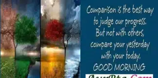 Monday Thoughts-तुलना करना हमारी प्रगति को आंकने का सही तरीका है Status-Thoughts-in-hindi-Monday-thoughts-suprabhat-suvichar-good-morning-images-Positive-vibe, comprison is the best way to judge our progress but not with others compare your yesterday with your today