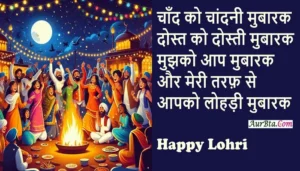 Happy Lohri 2025 Hindi wishes-status-Lohri Hindi shayari-SMS-Shorts-Reels